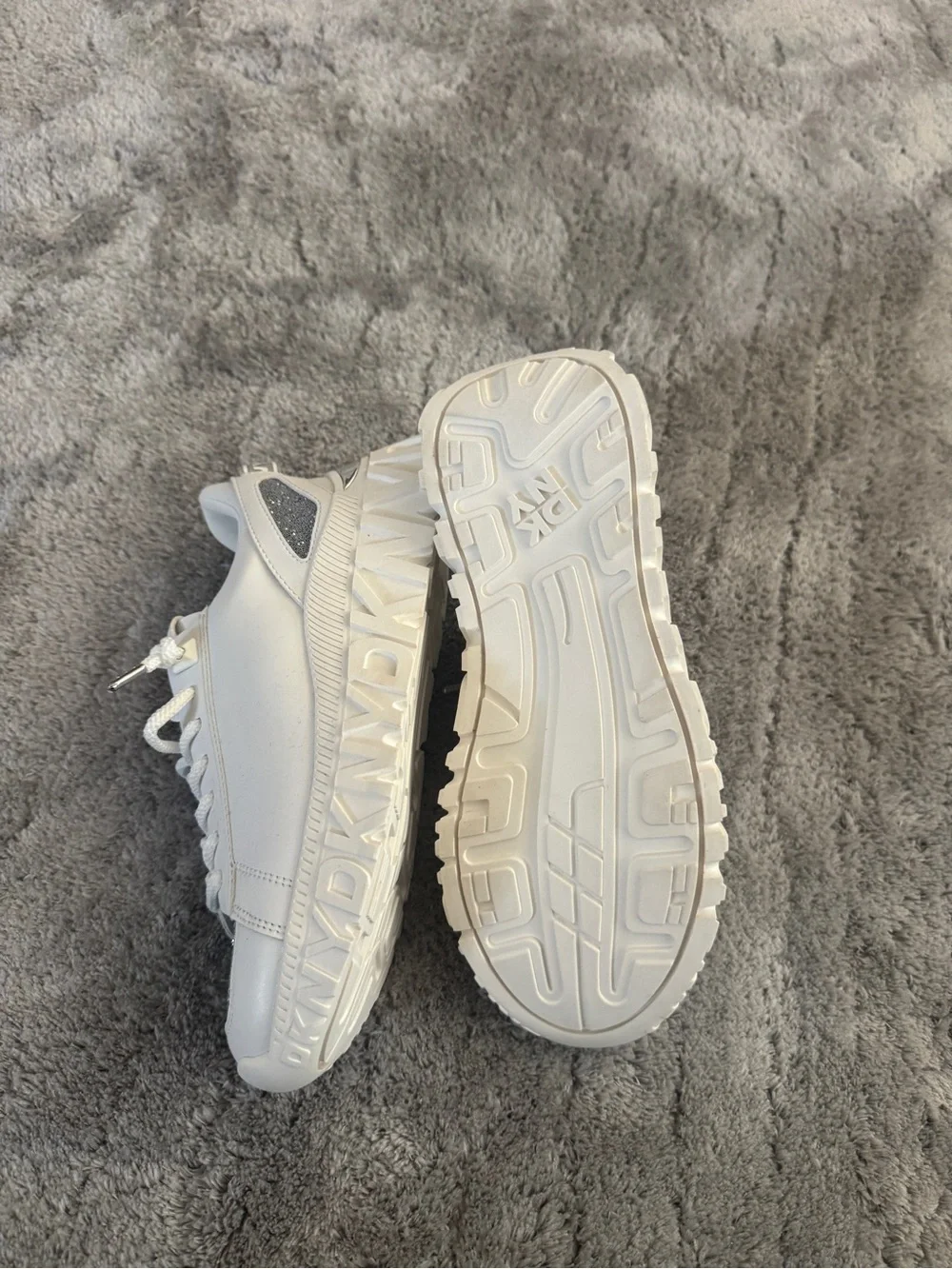 Dkny white silver